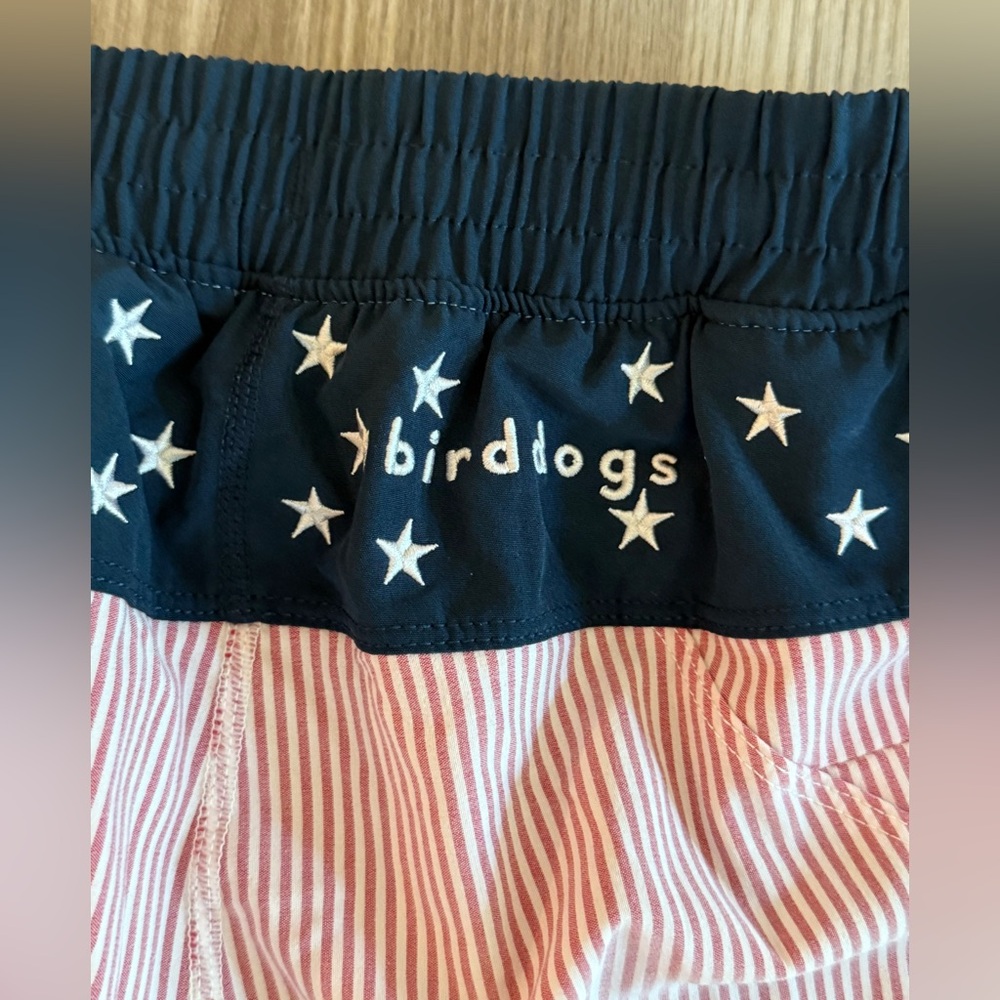 Birddogs Gym Shorts Lined Red Stripes Stars Gym Hybrid Boom Short size Medium - Picture 6 of 12